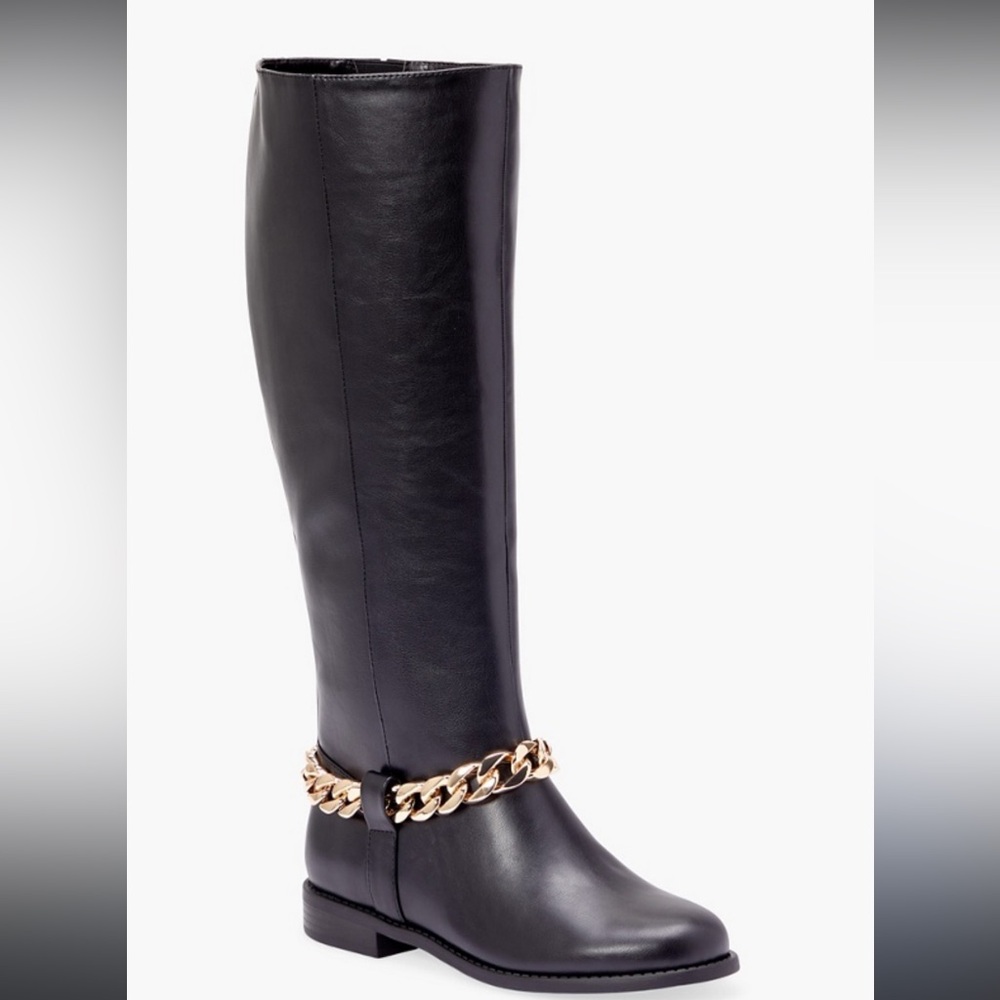 Remy Chain Detail Riding Boot size 6
